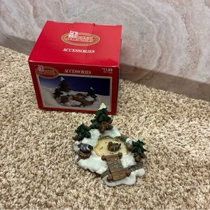 Vintage Dickens Christmas porcelain Duck Pond